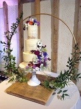 Wildflower buttercream wedding cake